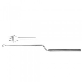 Hardy Implant Fork Bayonet Shaped Stainless Steel, 24 cm - 9 1/2"